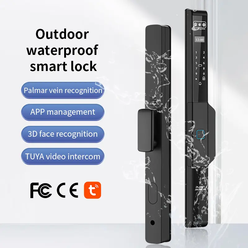 Hliníkový bezkľúčový zámok dverí